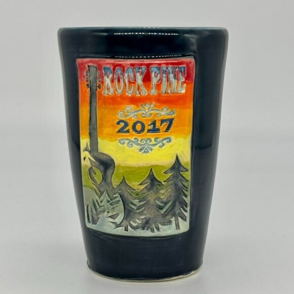Artisan-Made Ceramic Mug or Vase Commemorative "Rock Pine 2017" Music Festival~~ - Picture 2 of 7